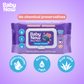 Baby Now Baby Wipes Powder Scent 100 Sheets Alcohol Free, Extra Thick and Soft