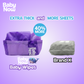 Baby Now Baby Wipes Powder Scent 100 Sheets Alcohol Free, Extra Thick and Soft
